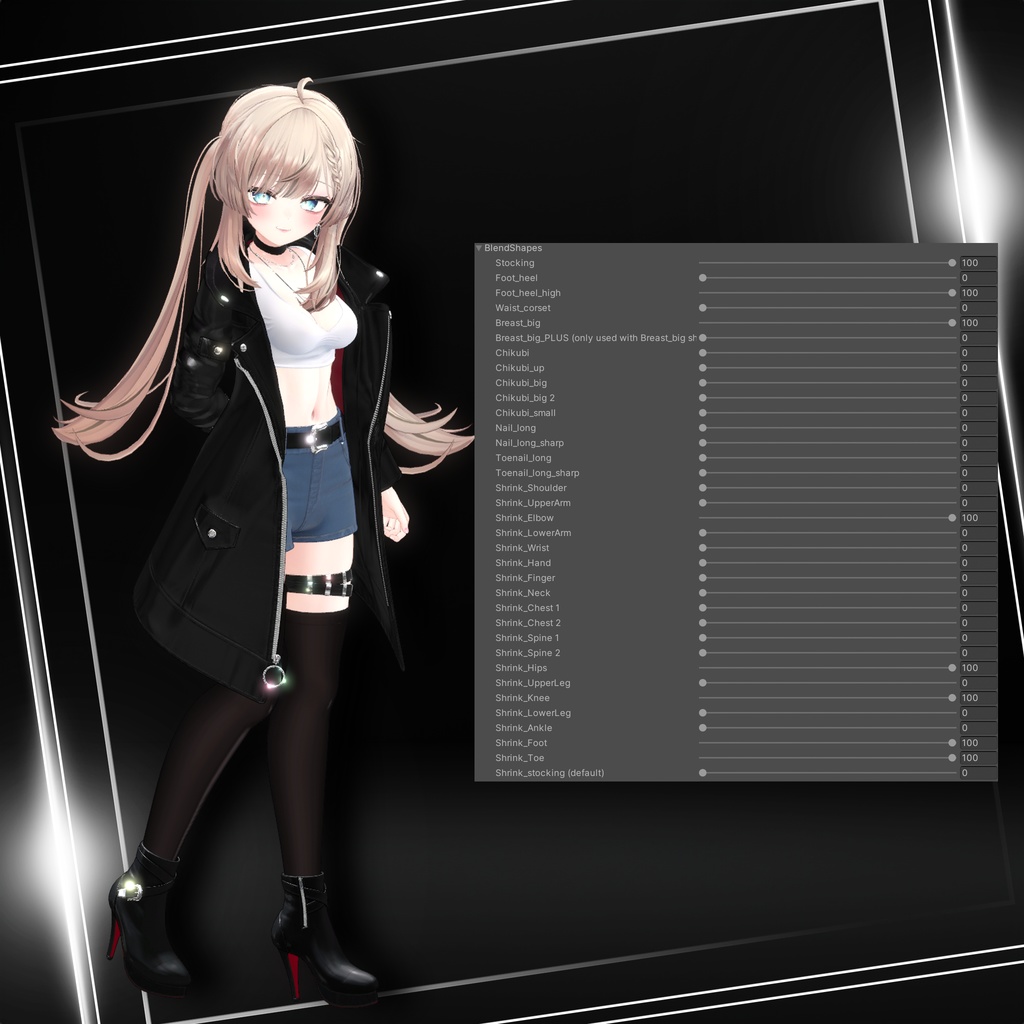 『8アバター対応』【3D衣装モデル】Via Nocturna