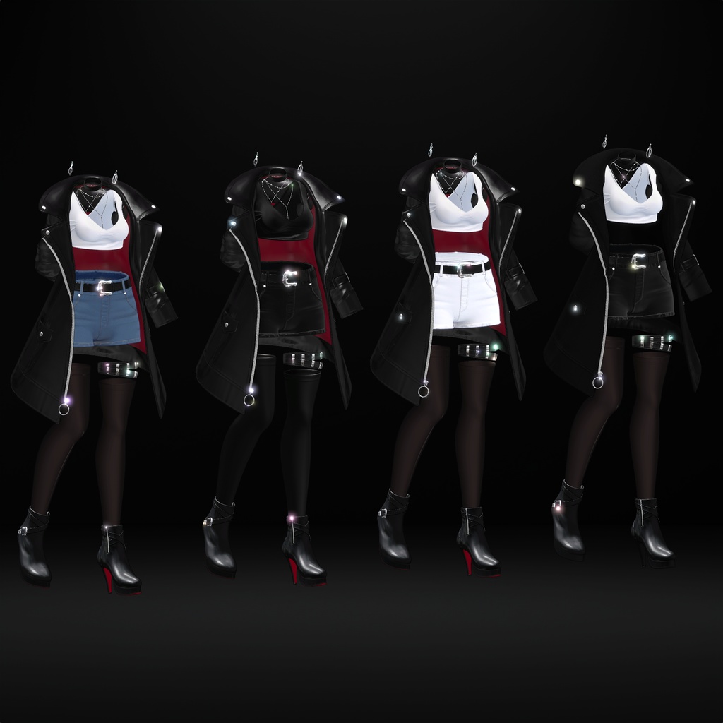 『8アバター対応』【3D衣装モデル】Via Nocturna