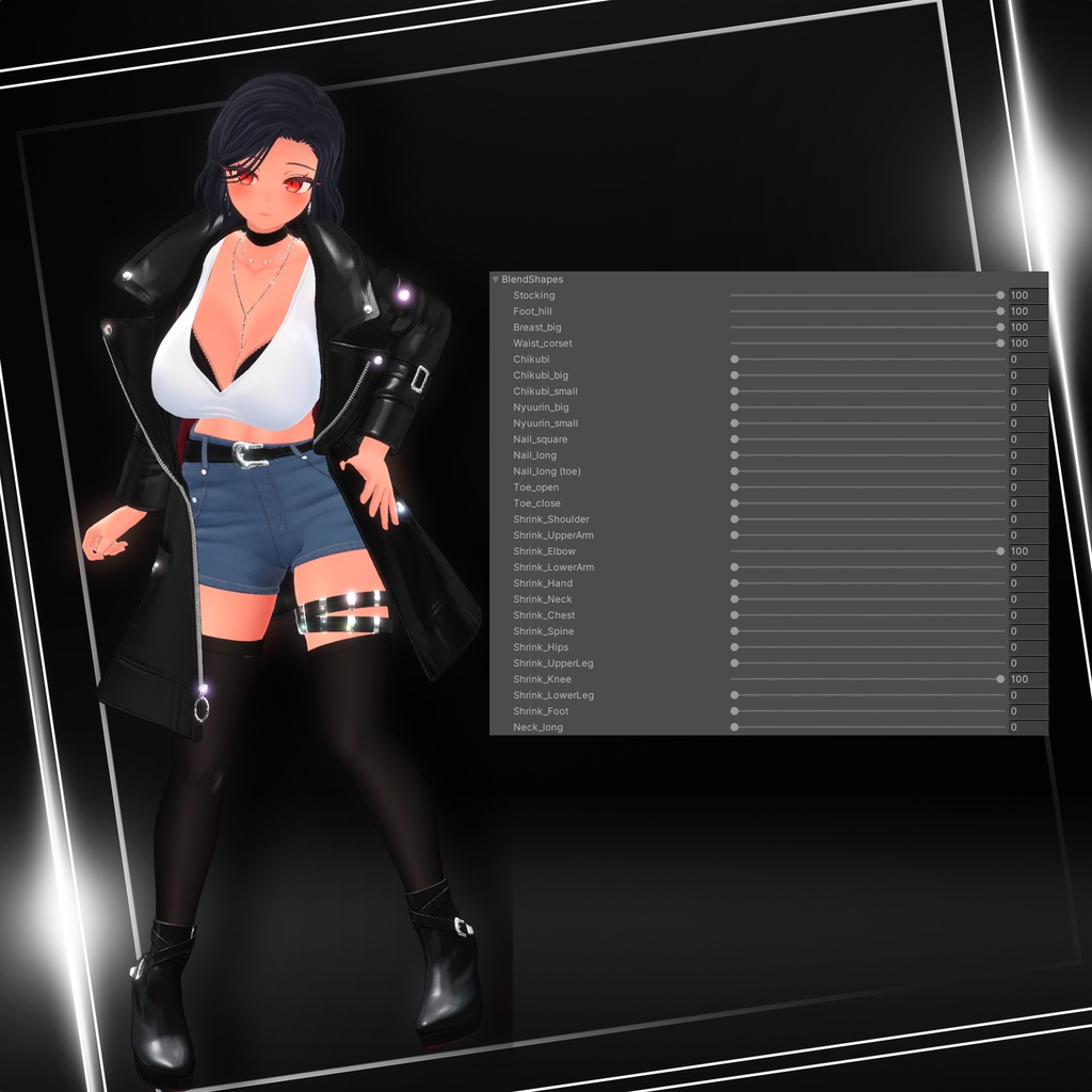 『8アバター対応』【3D衣装モデル】Via Nocturna