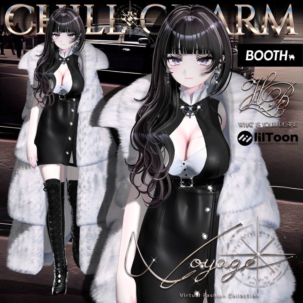 『12アバター対応』【3D衣装モデル】chill_charm