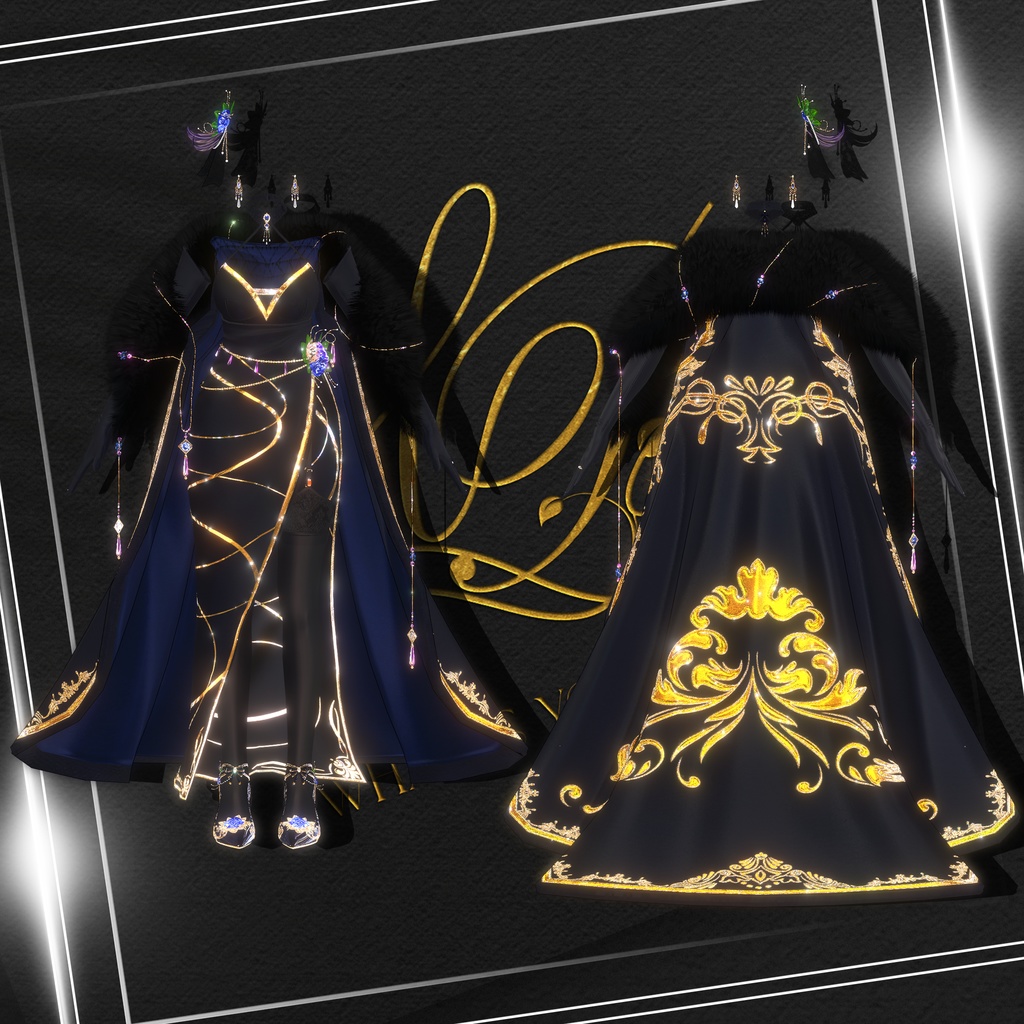 『8アバター対応』【3D衣装モデル】gala_glam