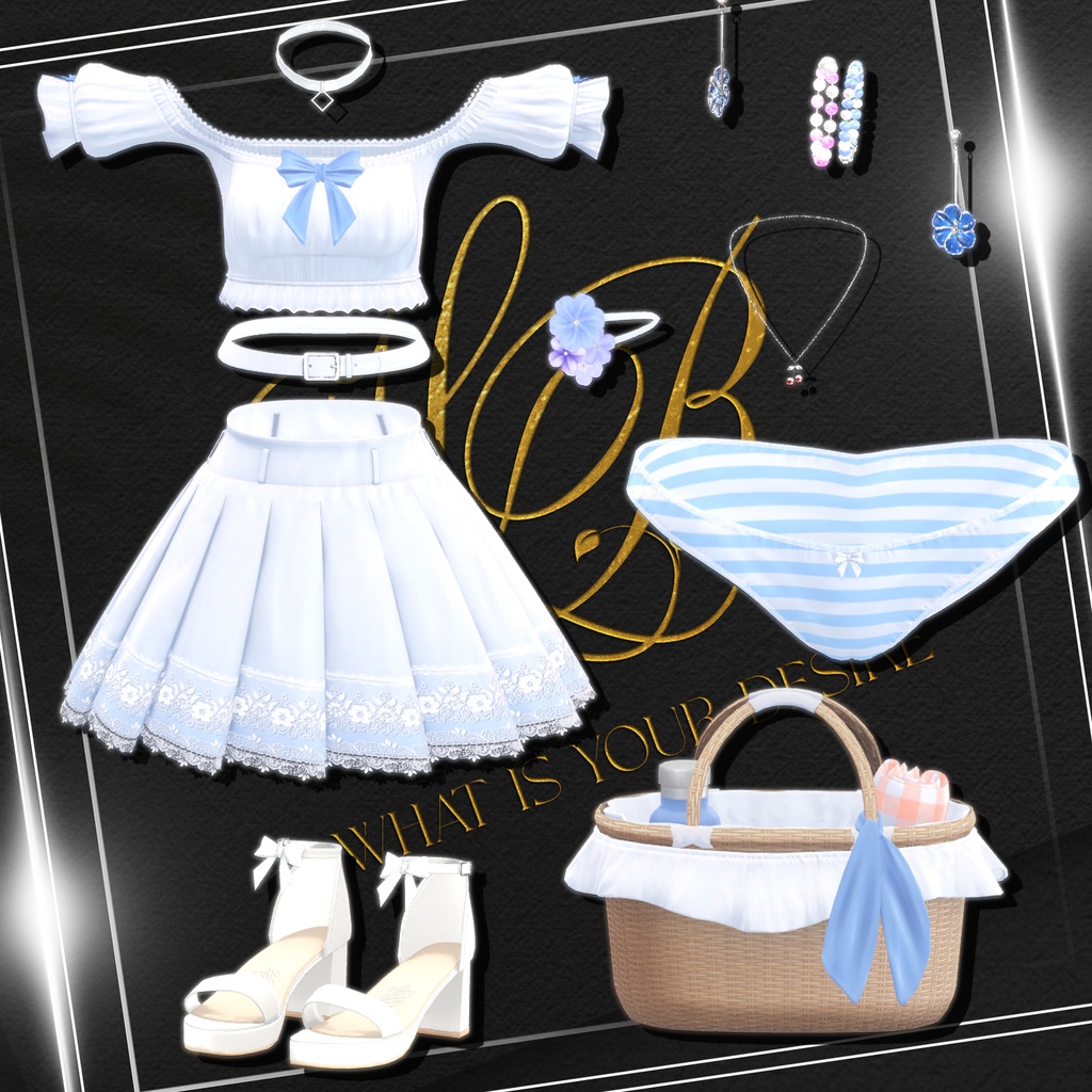 『12アバター対応』【3D衣装モデル】Florentia