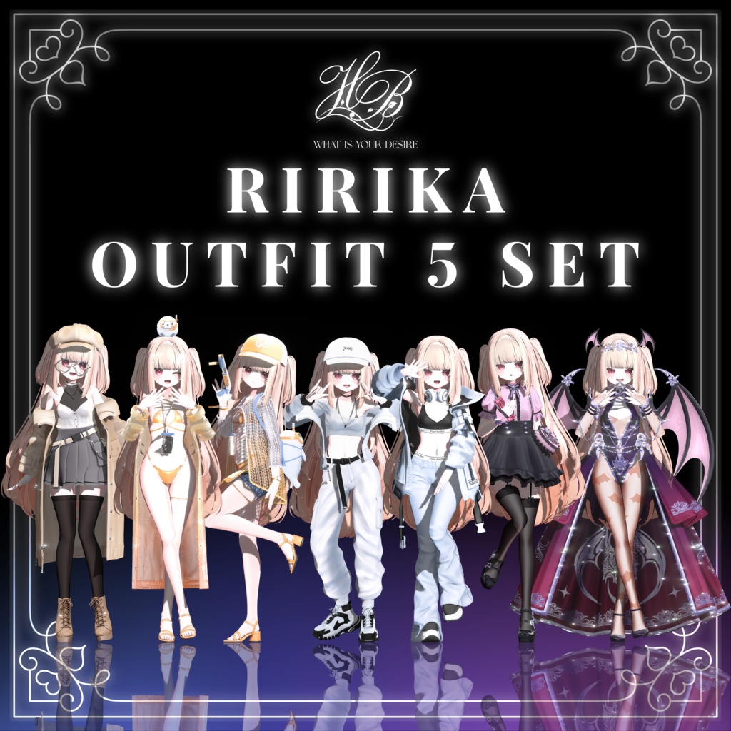 ✨45%✨『りりか-ririka-対応』outfit 5set