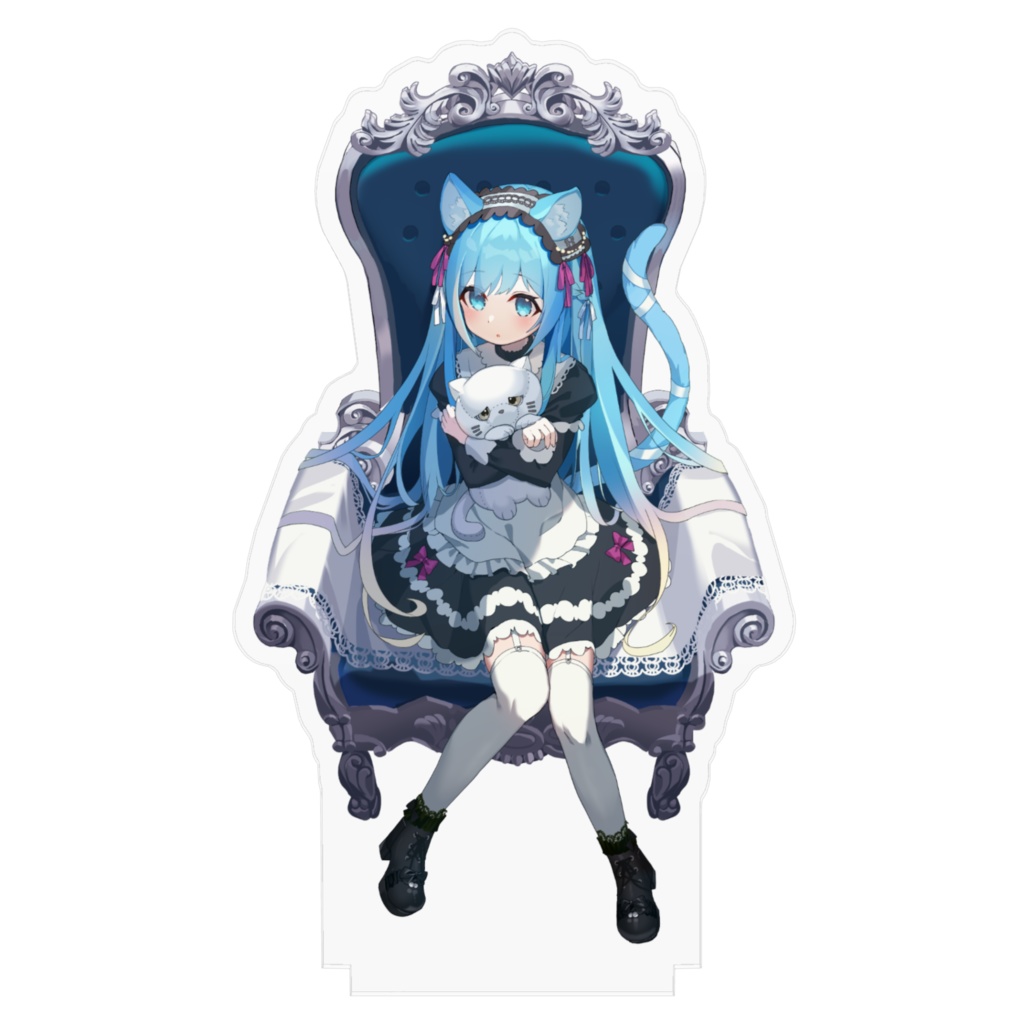 空猫くるみ🌈🐾ゴシックメイドアクリルフィギュア