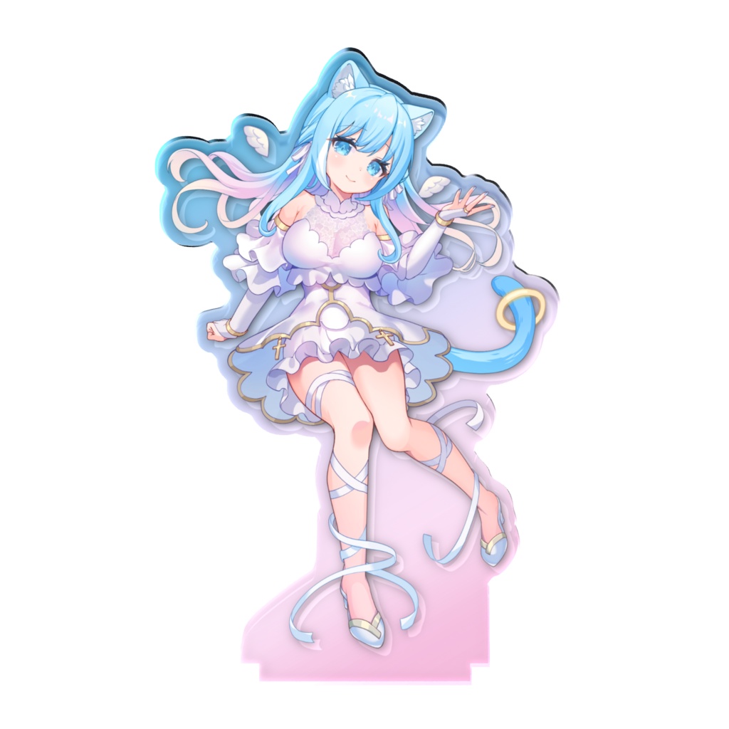 子猫天使キービジュアルオーロラアクリルフィギュア