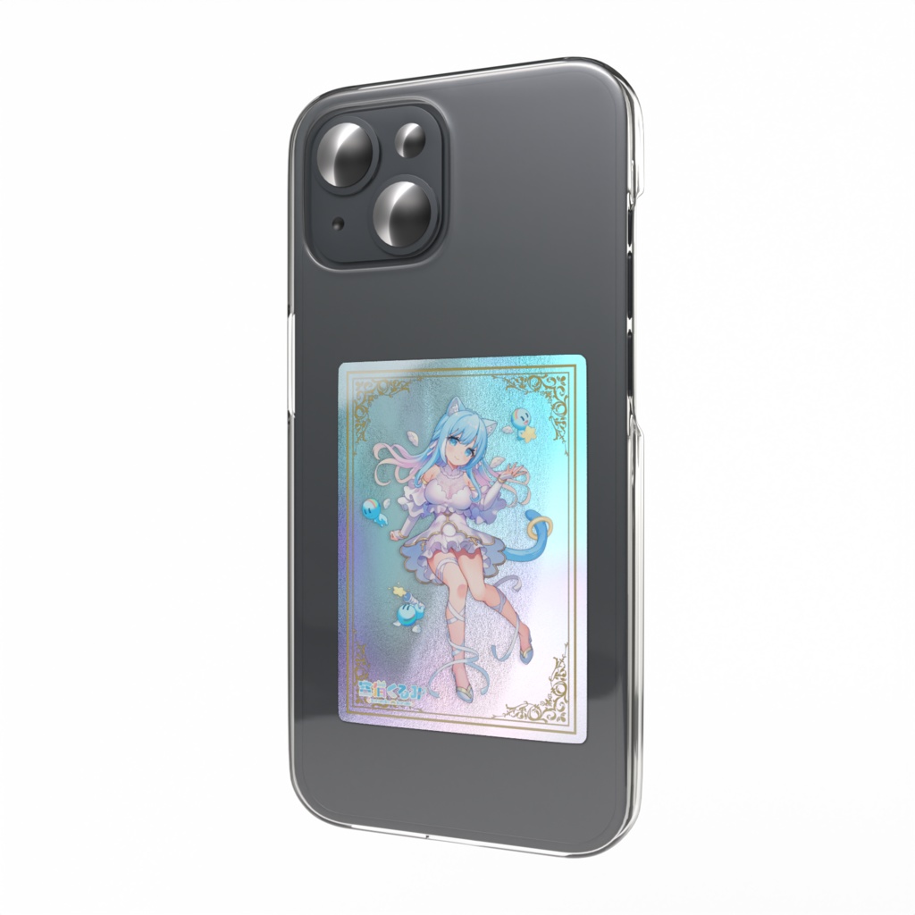 【期間限定品】子猫天使キービジュアルのオーロラスマホステッカー２