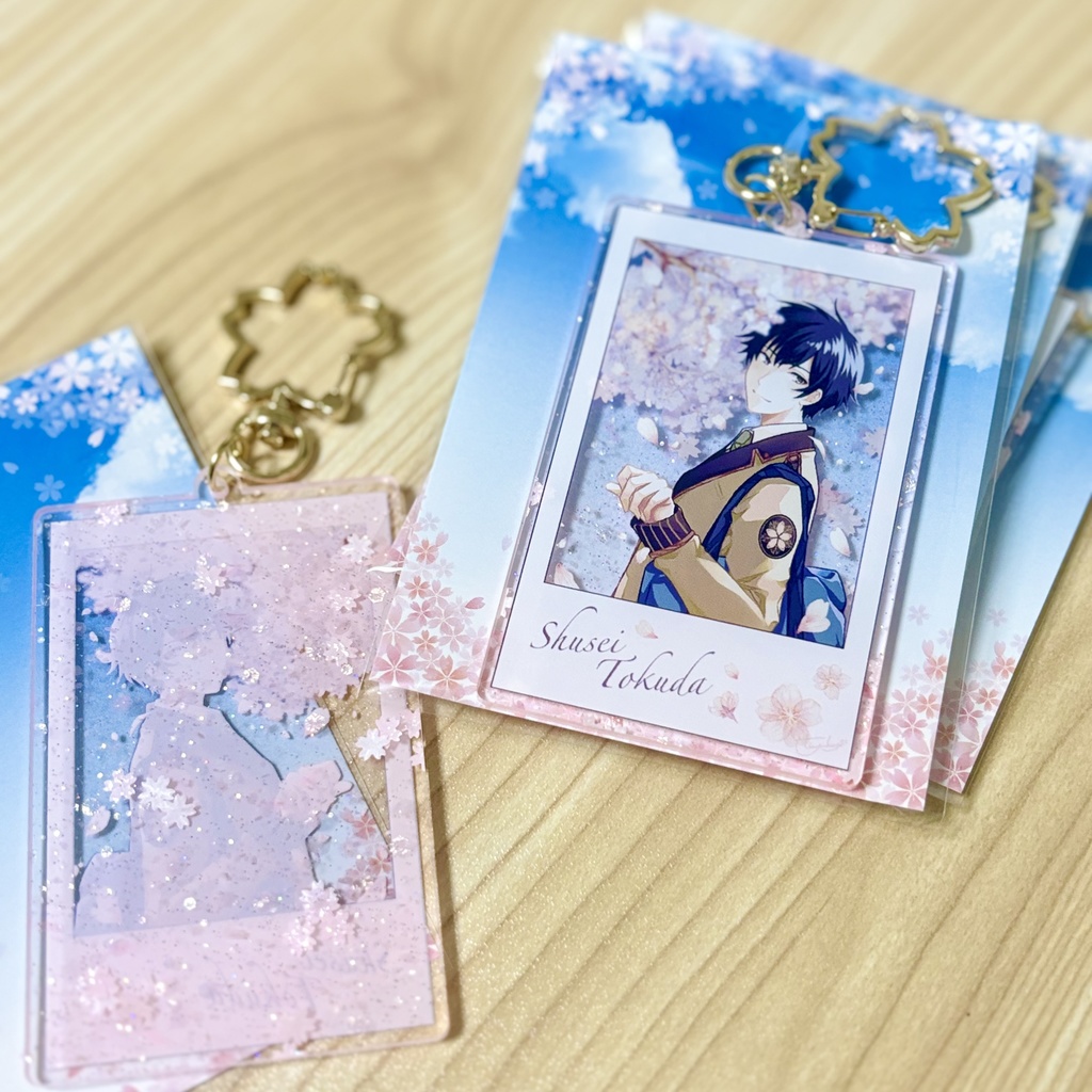 桜と秋声くん(学生服)