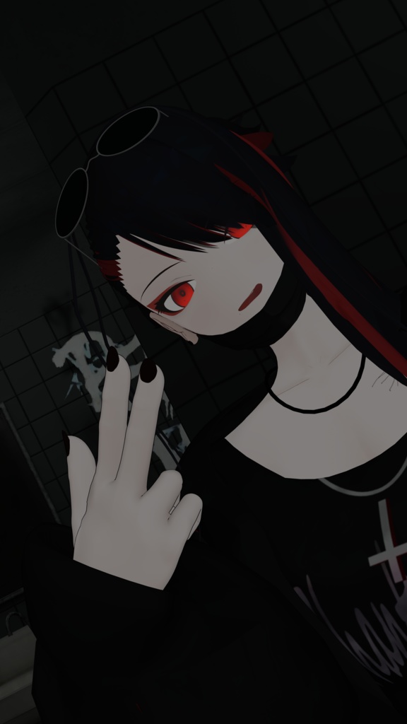 白灰 妃/オリジナル3Dモデル