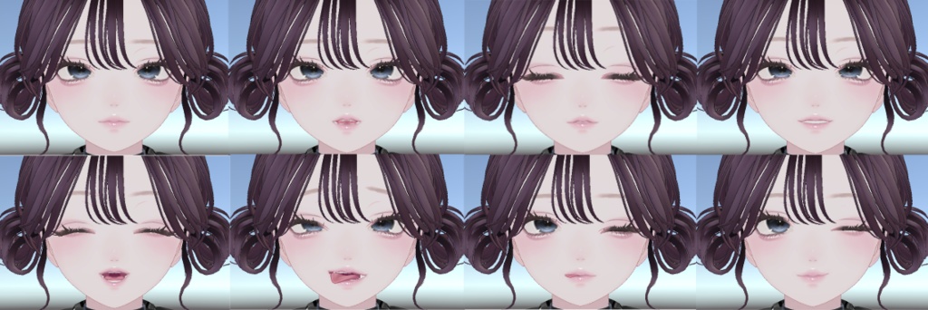 【Lumina_ルミナ】Eyetexture&FaceBlendShape&FaceAnimation