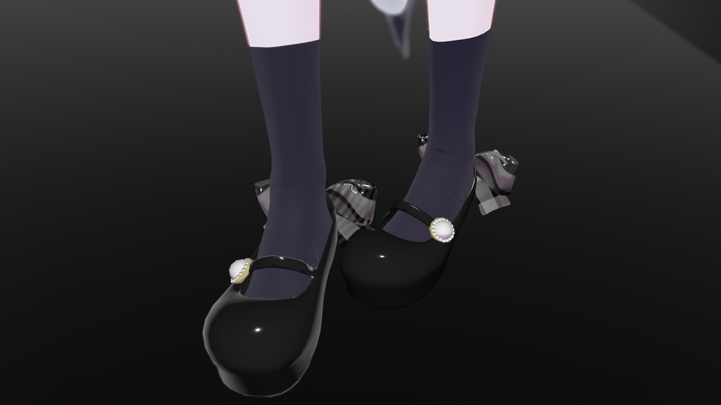 🎀RibonShoes🎀調整用シェイプキーでセミアバター対応🩰