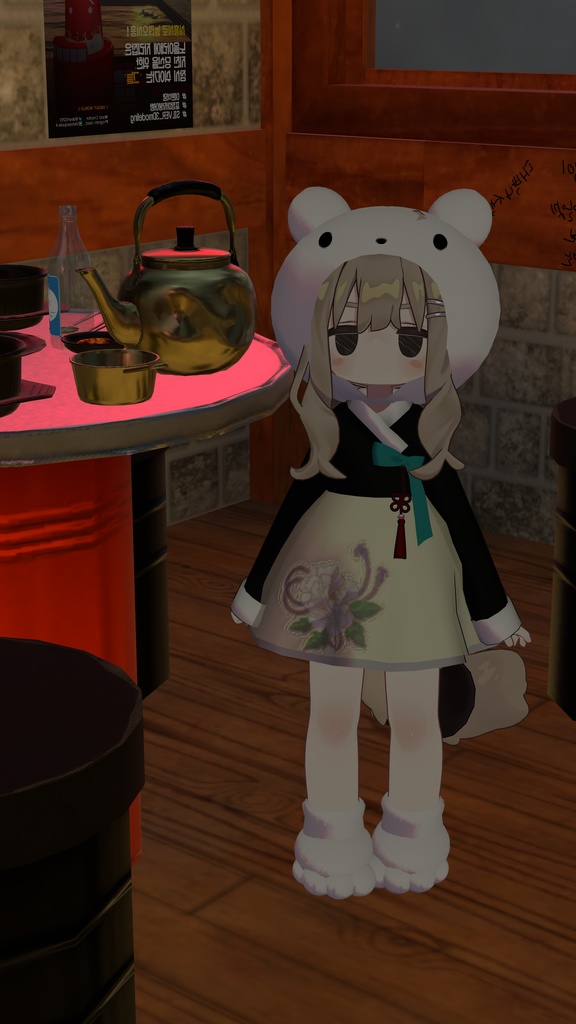 しろくまHanbok(・(ェ)・)