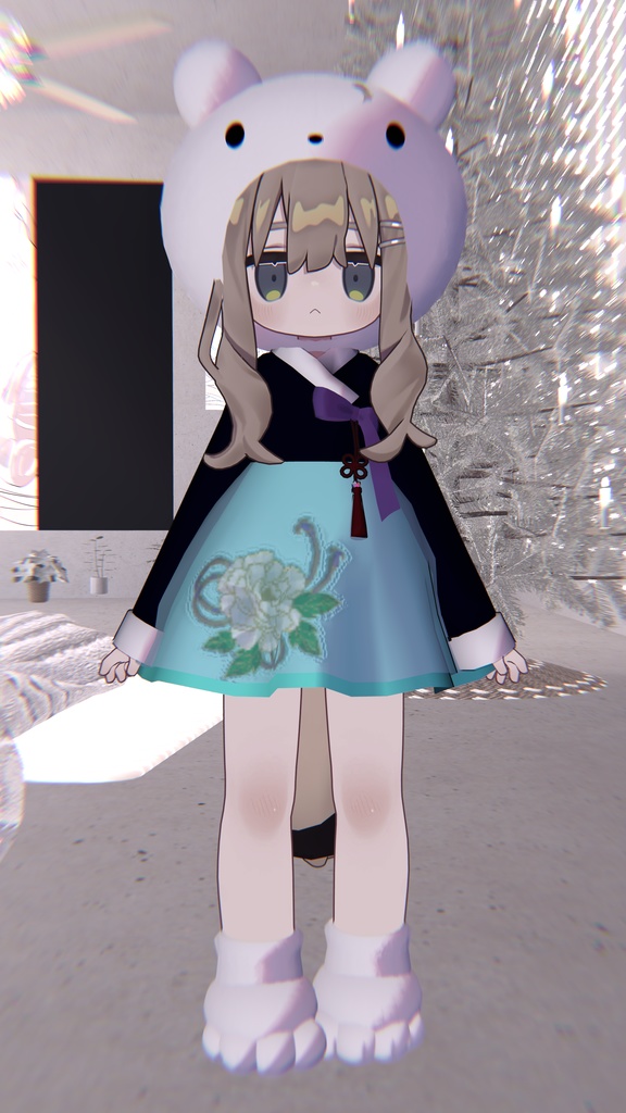 しろくまHanbok(・(ェ)・)