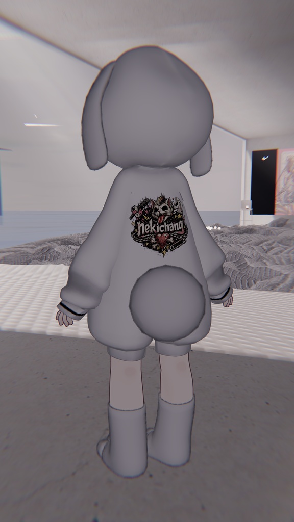 【まめふれんず】lop ear Hoodie