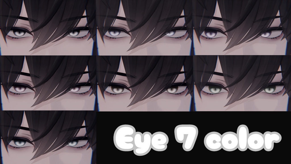 1週間sale🌟【Baku_獏】Eyetexture&FaceBlendShape&FaceAnimation