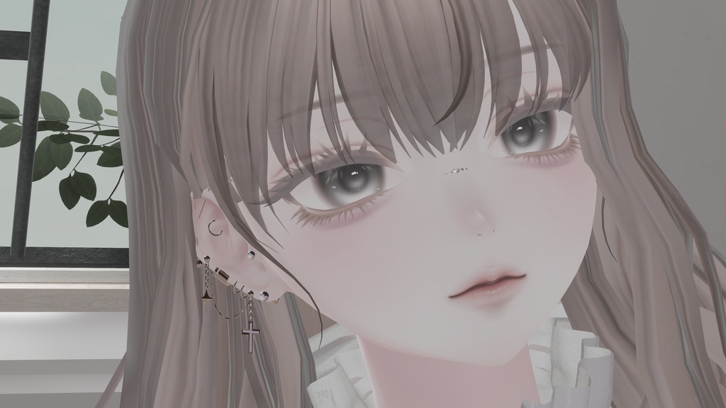 ✟Cross Riot✟ earrings set 17アバター対応
