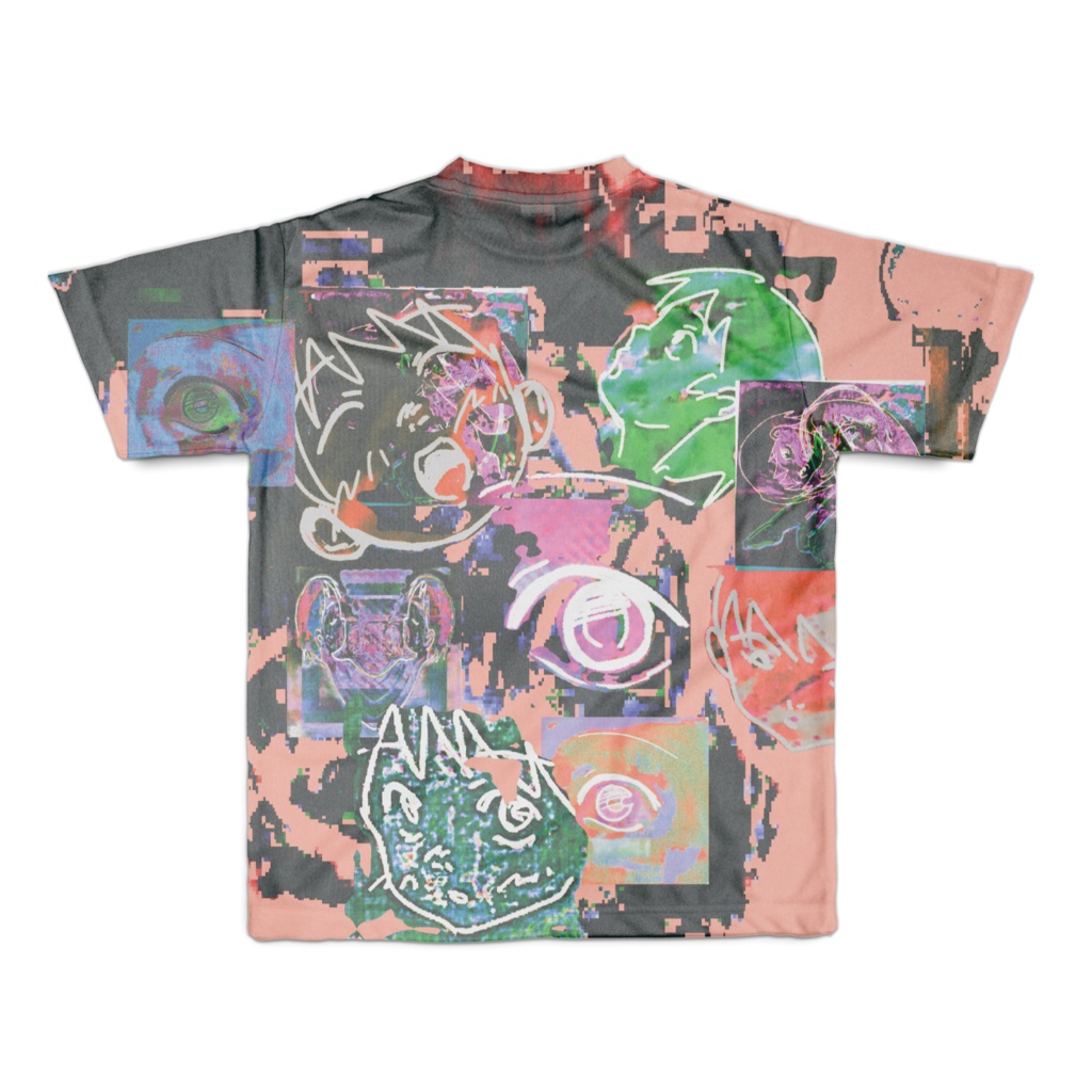 悪夢 フルグラフィックTシャツ