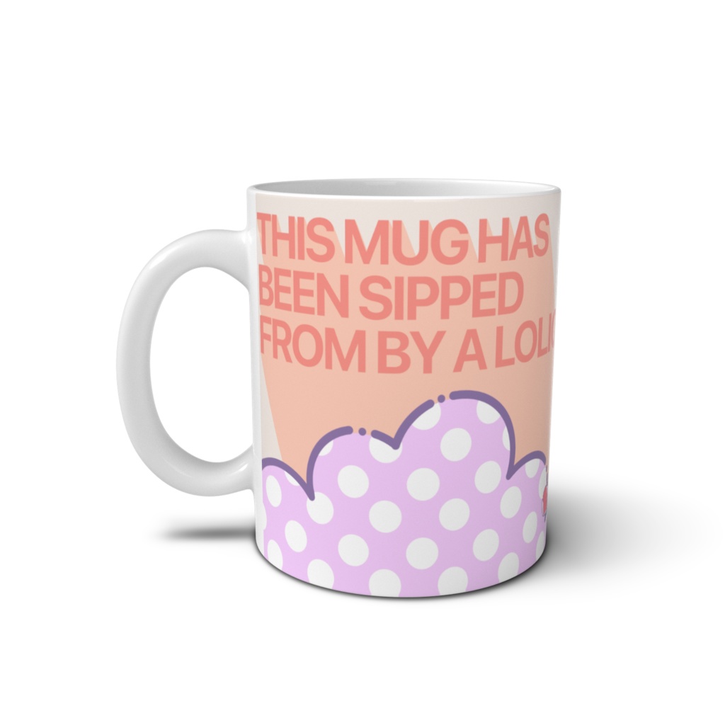 汚い口で飲むマグカップ