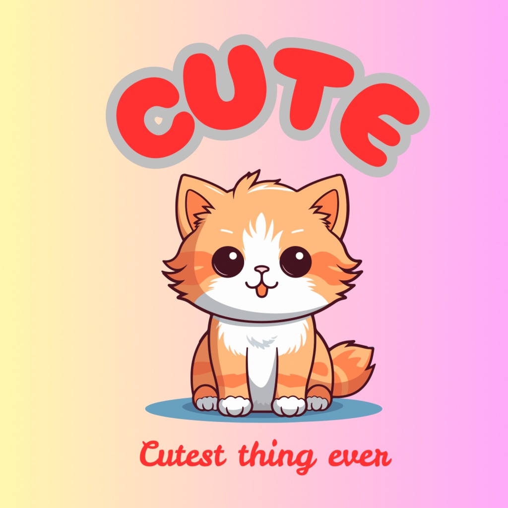 Fuwafuwa Cat Stickers 50 PNG set