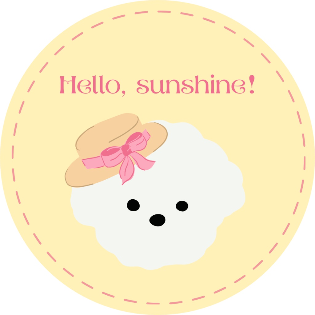 White Pup’s Summer Vacation – Sticker Set (10 PNGs)