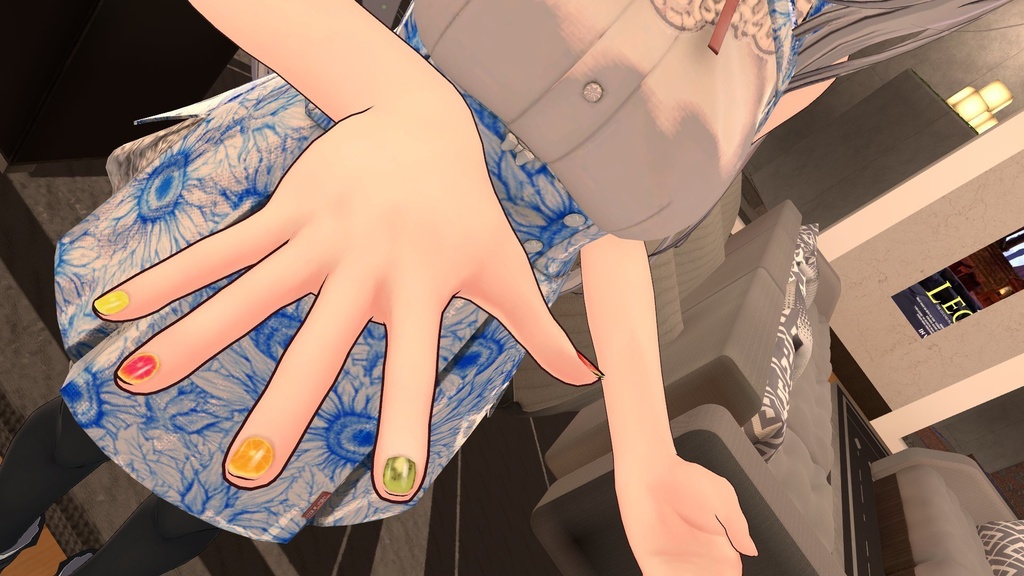 【桔梗(kikyo)専用】ネイルテクスチャ/Nail texture