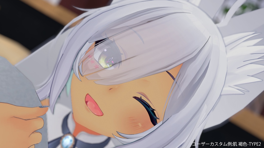 【ウルフェリアちゃん専用】肌・眼テクスチャ素材/Wolferia Skin&Eye texture