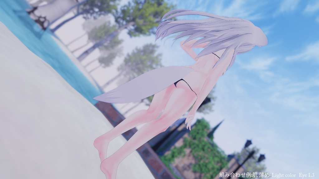 【ウルフェリアちゃん専用】肌・眼テクスチャ素材/Wolferia Skin&Eye texture