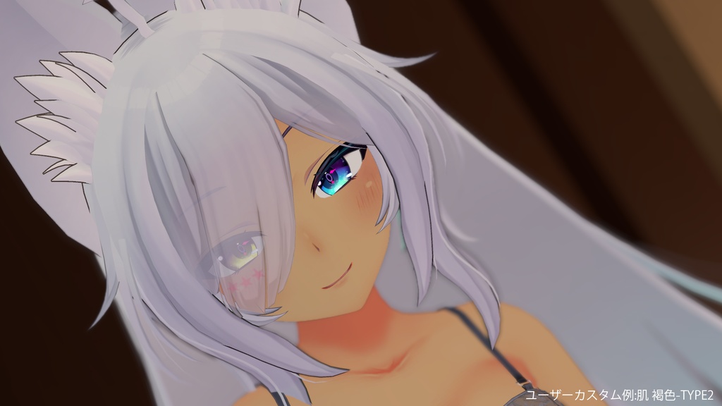 【ウルフェリアちゃん専用】肌・眼テクスチャ素材/Wolferia Skin&Eye texture