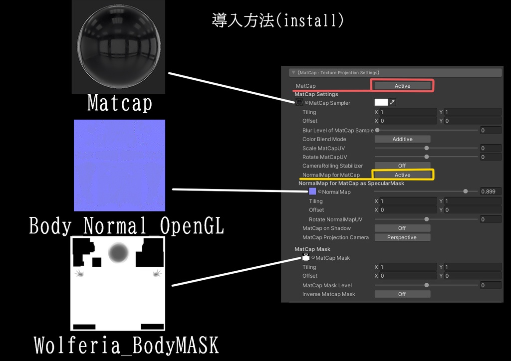 【ウルフェリアちゃん専用】肌・眼テクスチャ素材/Wolferia Skin&Eye texture