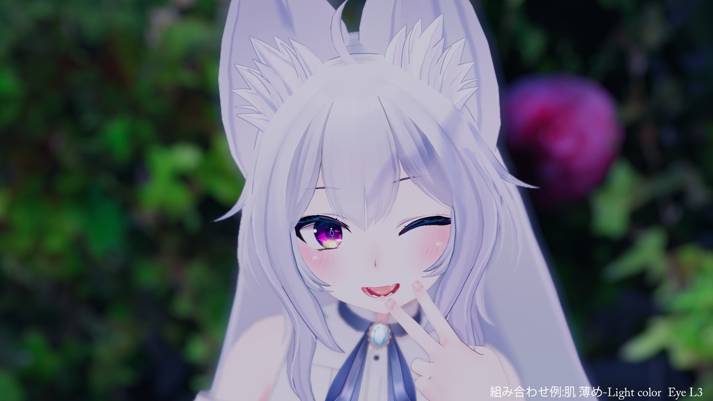 【ウルフェリアちゃん専用】肌・眼テクスチャ素材/Wolferia Skin&Eye texture