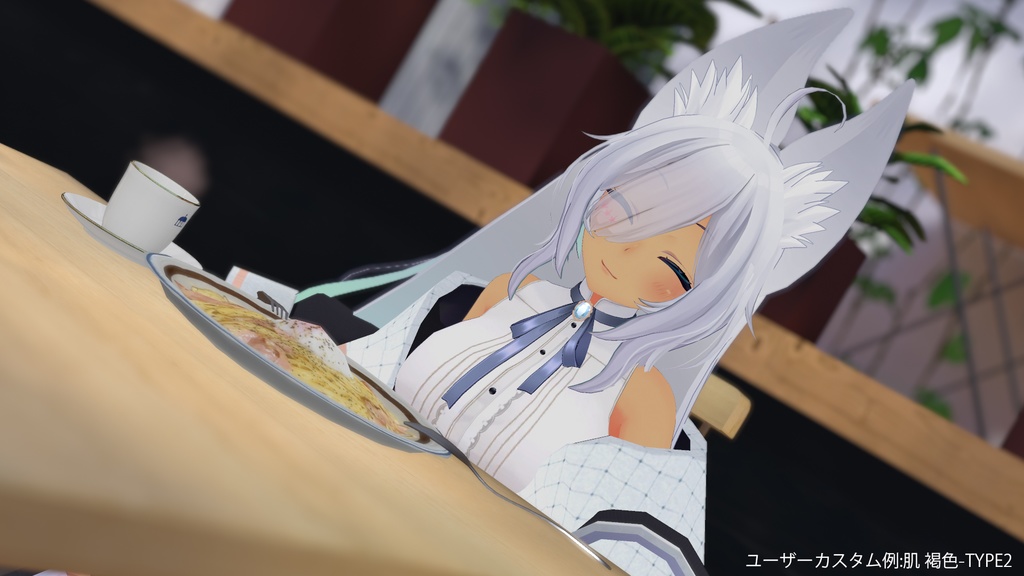 【ウルフェリアちゃん専用】肌・眼テクスチャ素材/Wolferia Skin&Eye texture