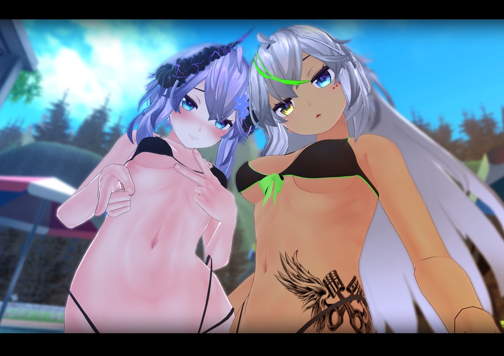 【メリノちゃん専用】肌・髪・眼テクスチャ素材/Merino Skin/Hair/Eye texture