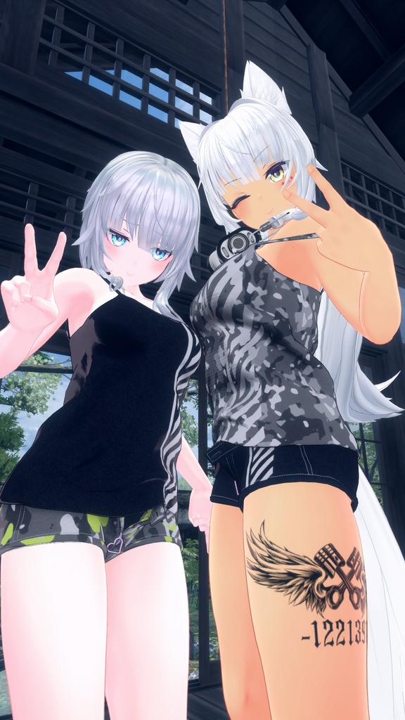 【ゼナちゃん(Xena)専用】肌・眼・服テクスチャ素材/Xena Skin/Eye/Shirt texture