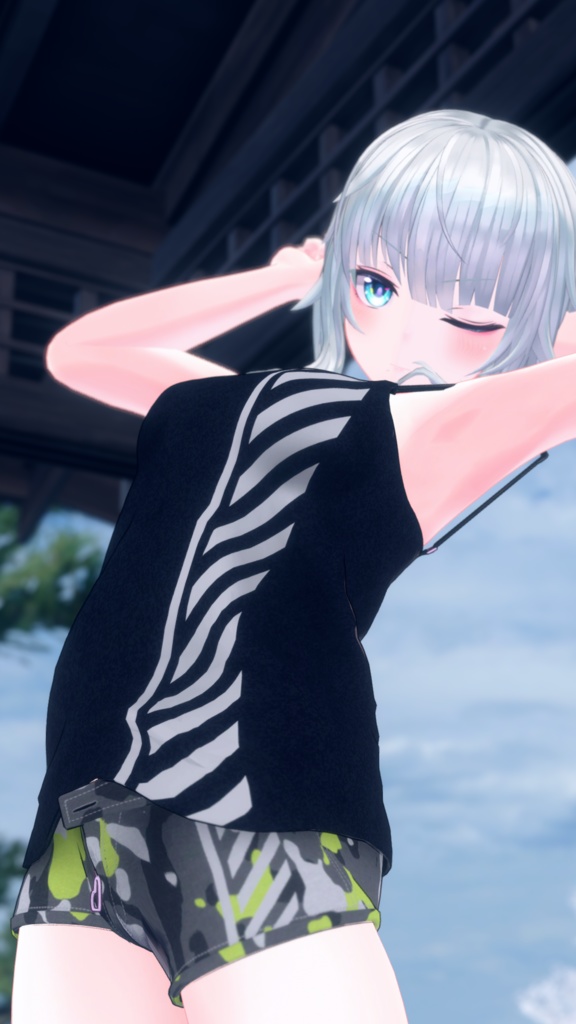 【ゼナちゃん(Xena)専用】肌・眼・服テクスチャ素材/Xena Skin/Eye/Shirt texture