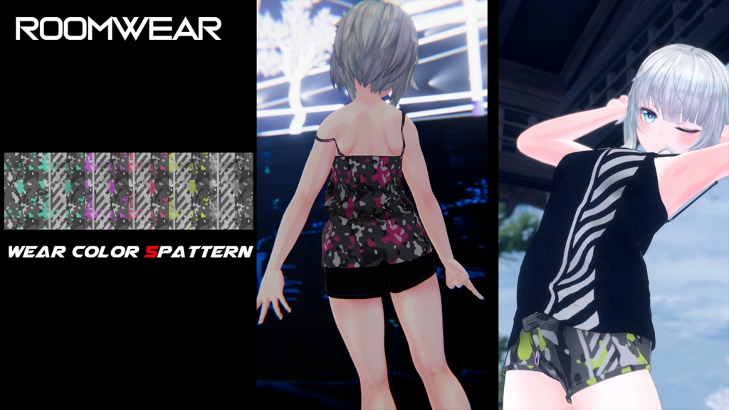 【ゼナちゃん(Xena)専用】肌・眼・服テクスチャ素材/Xena Skin/Eye/Shirt texture