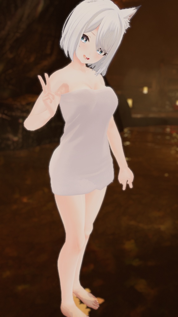 【INABA/狐雨/Lilithちゃん専用】バスタオル/bath towel_for_INABA/Kosame/Lilith