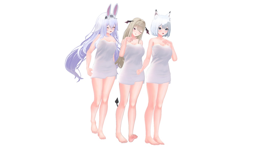 【INABA/狐雨/Lilithちゃん専用】バスタオル/bath towel_for_INABA/Kosame/Lilith