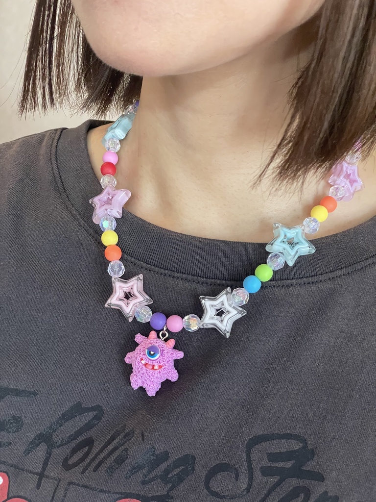 モンスターネックレス(紫)