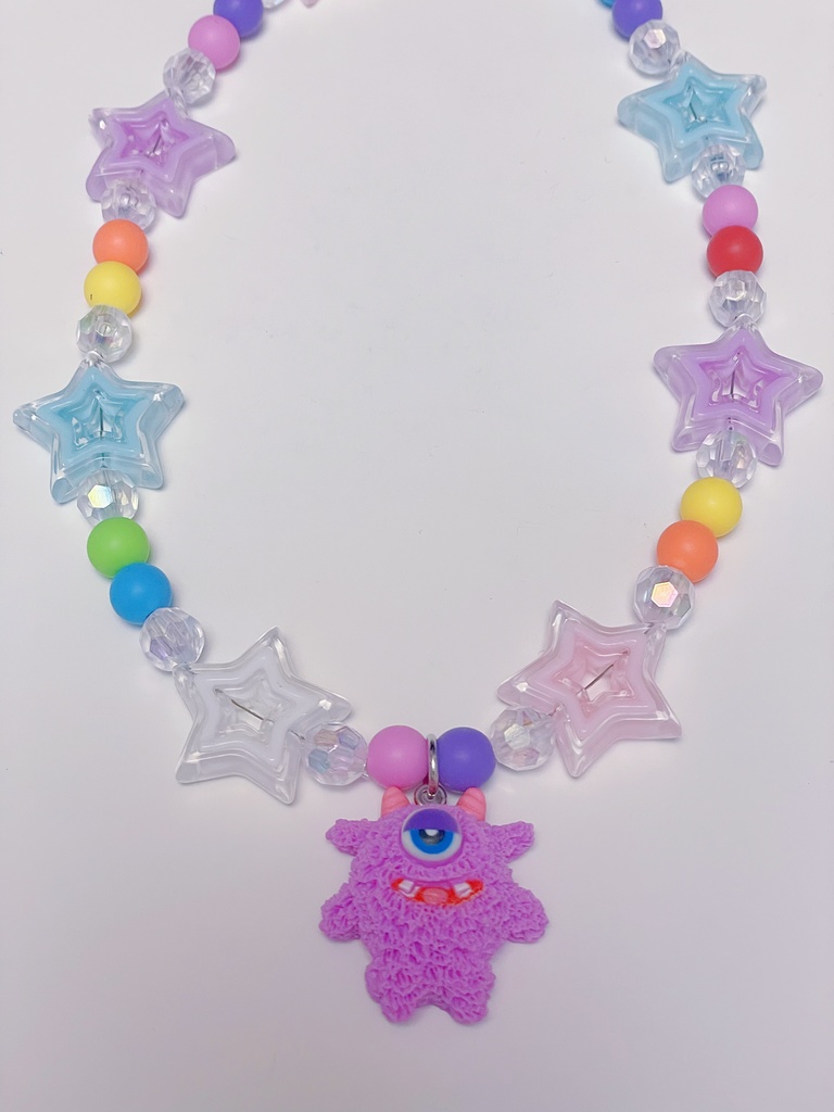 モンスターネックレス(紫)