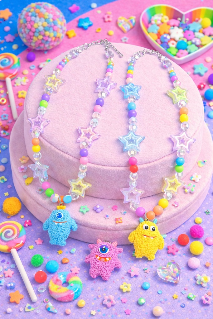 モンスターネックレス(黄)