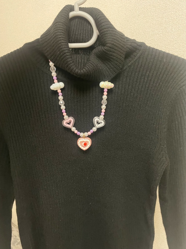 いちごホイップゼリーネックレス(ピンク)