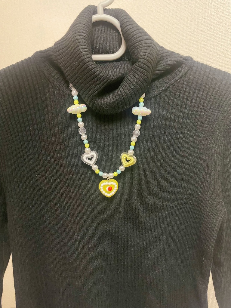 いちごホイップゼリーネックレス(イエロー)