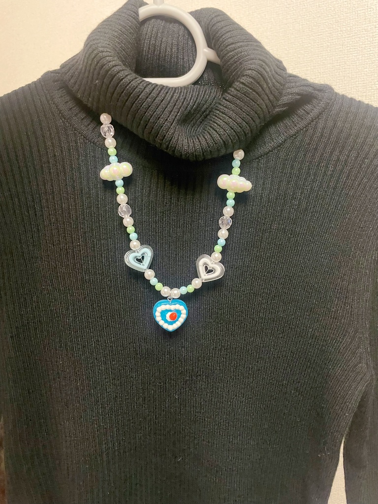 いちごホイップゼリーネックレス(ブルー)