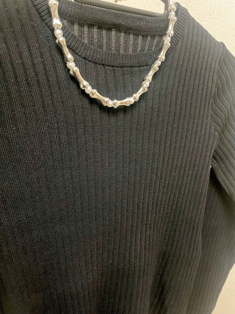 骨ネックレス(シルバー)