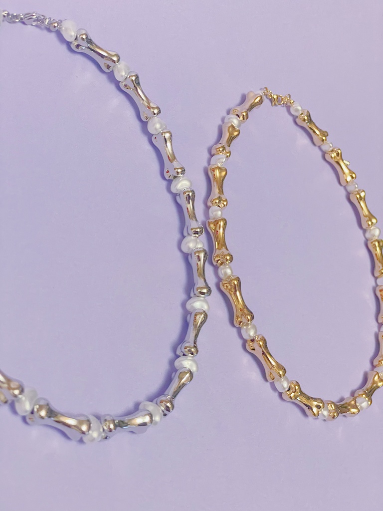 骨ネックレス(シルバー)