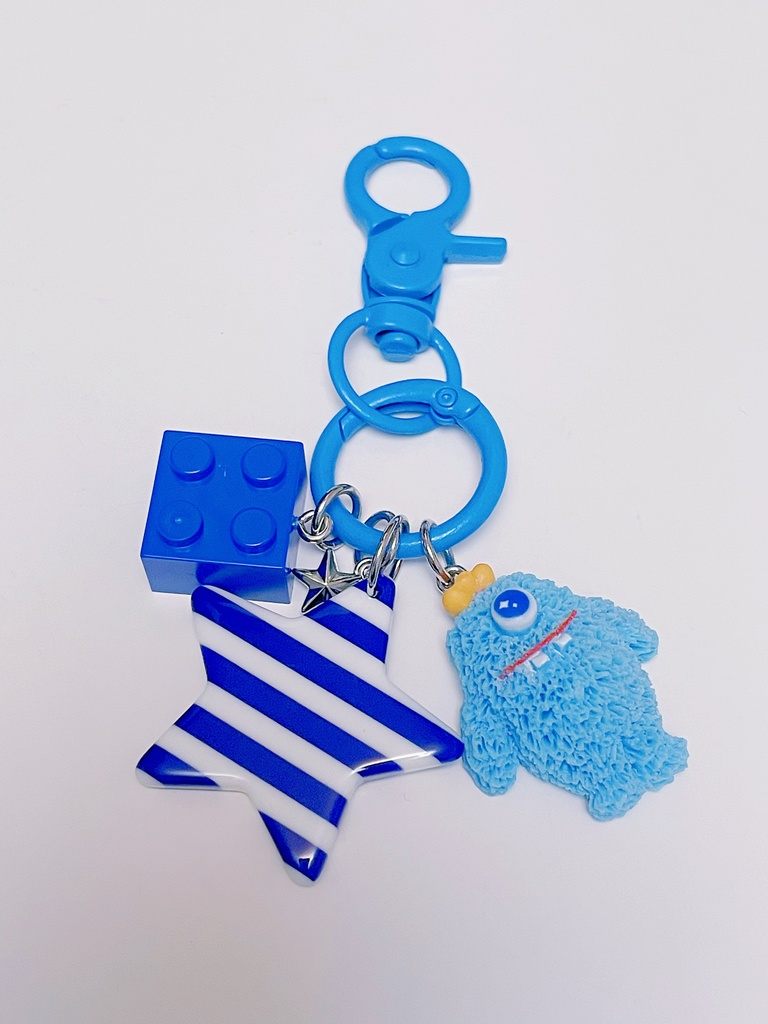 モンスター(ブルー)じゃらじゃらチャーム