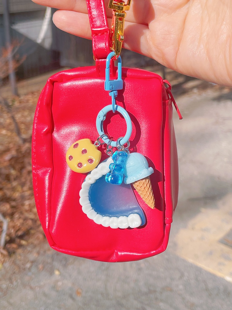 入れ歯(ブルー)じゃらじゃらチャーム