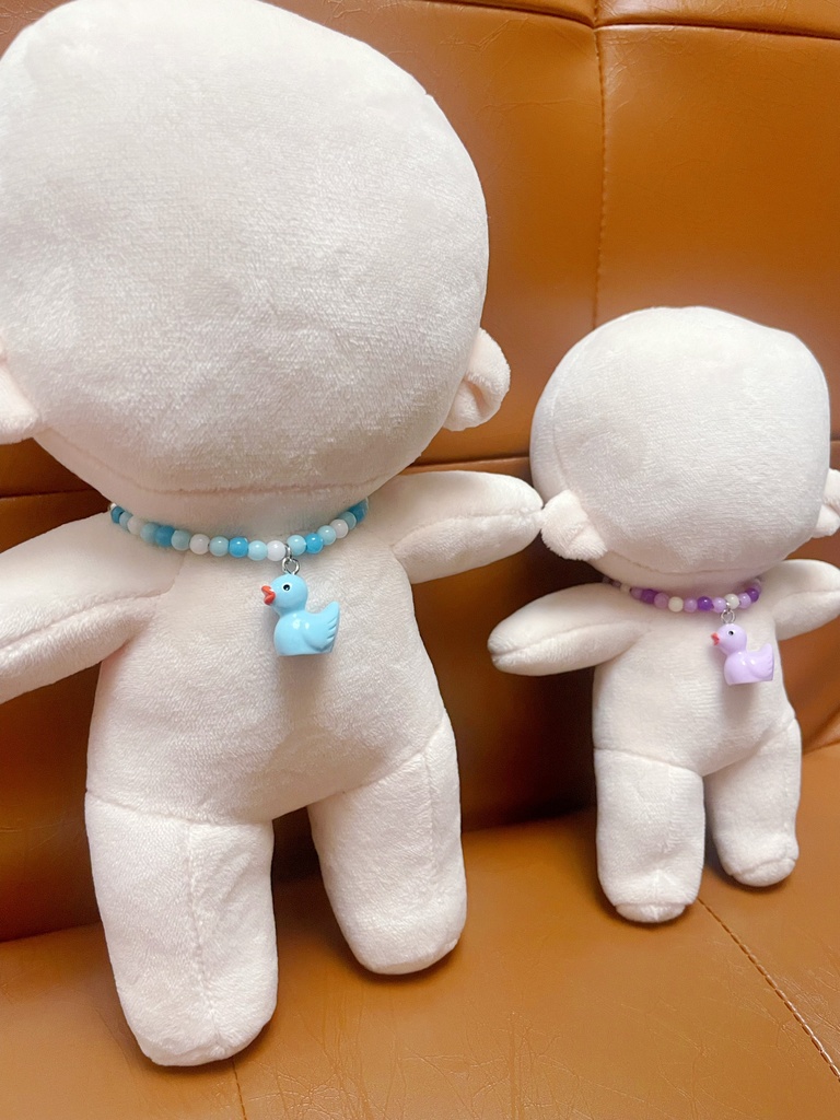 15cmぬい用 あひるネックレス|カラフル 推しぬいアクセサリー