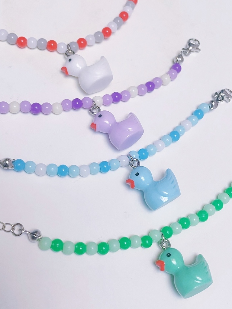 15cmぬい用 あひるネックレス|カラフル 推しぬいアクセサリー