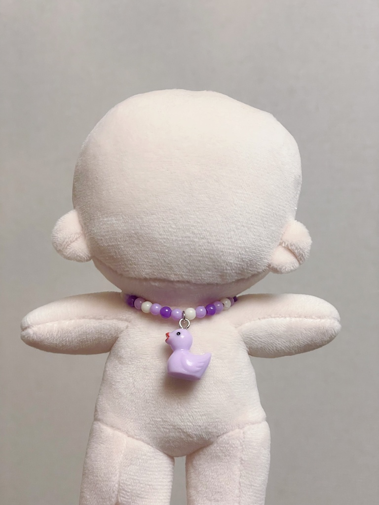 15cmぬい用 あひるネックレス|カラフル 推しぬいアクセサリー