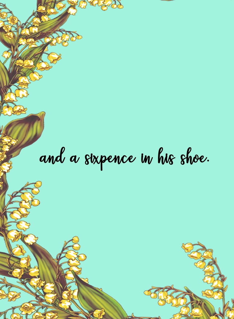 and a sixpence in his shoe.